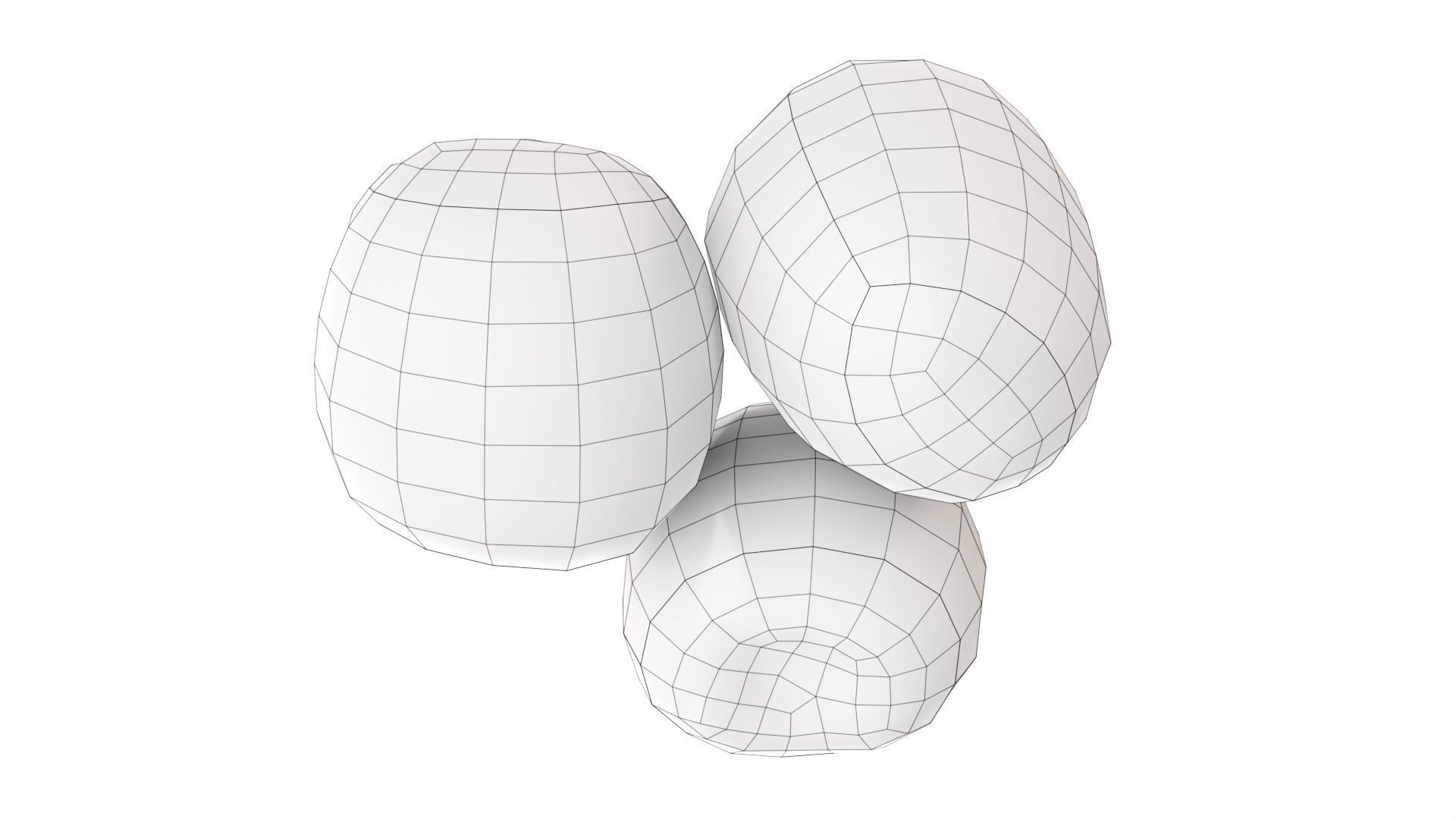 Persimmon Low-poly 3D model_7