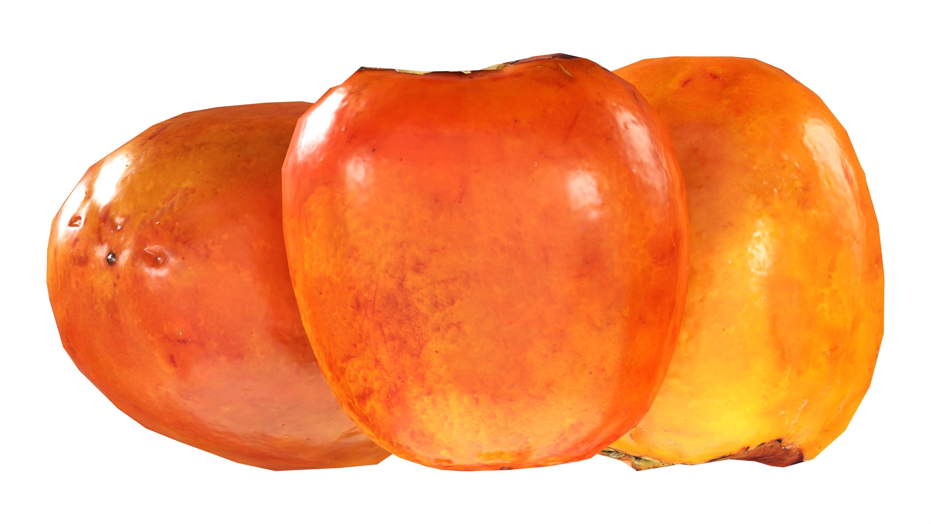 Persimmon Low-poly 3D model_4
