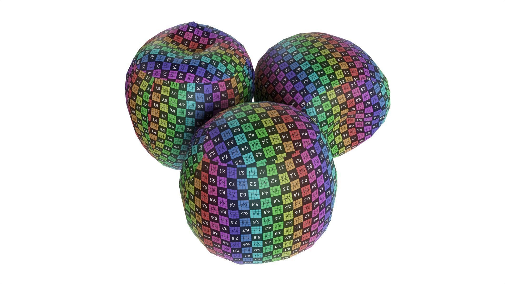 Persimmon Low-poly 3D model_8