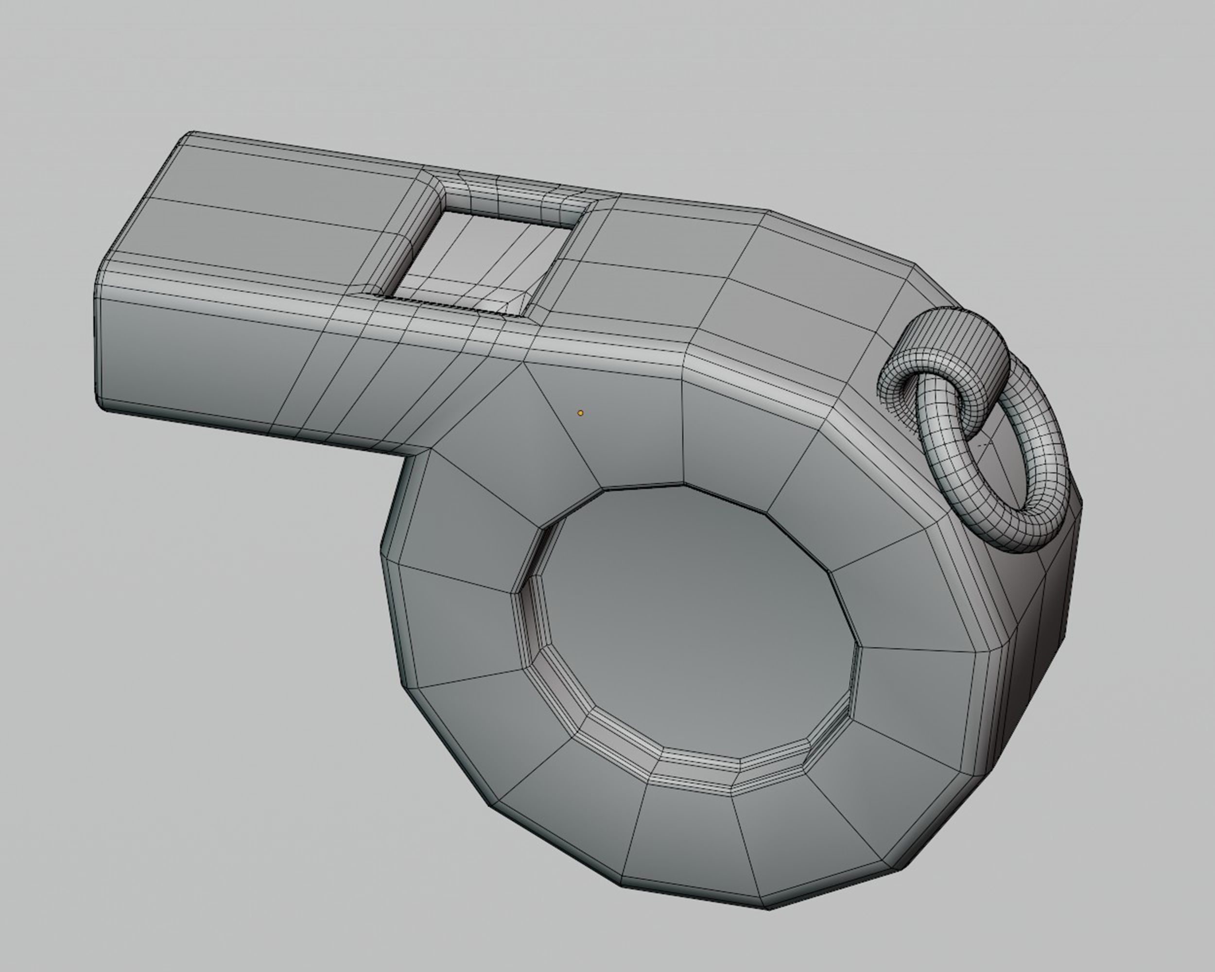 Whistle 3d model Low-poly 3D model_5