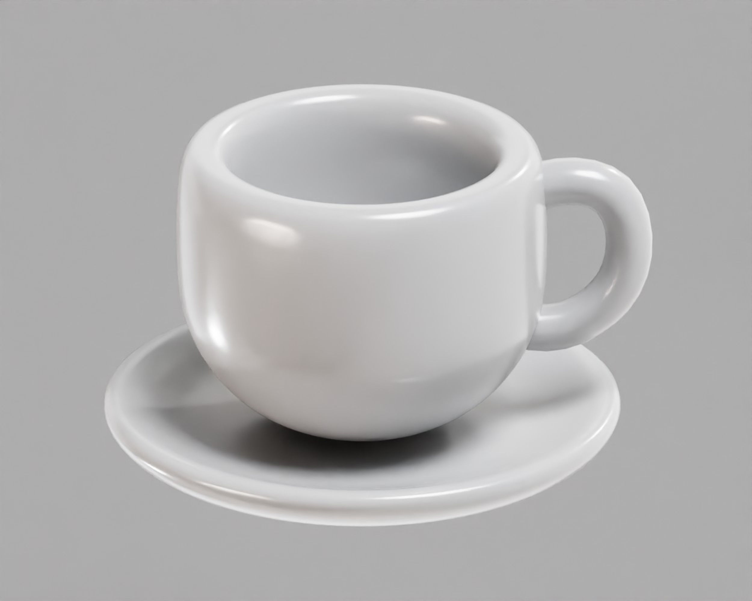 Coffee cup 01 Low-poly 3D model_3