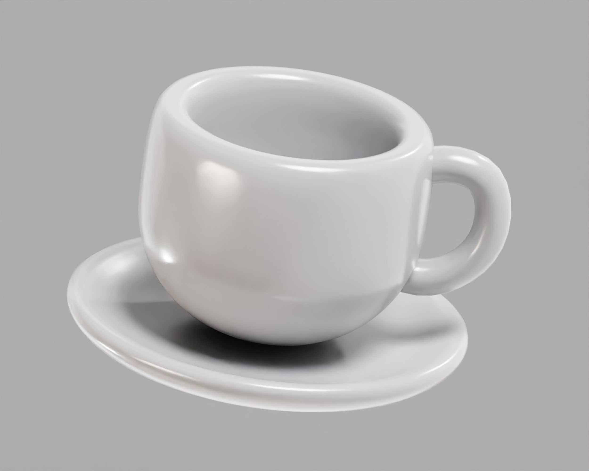 Coffee cup 01 Low-poly 3D model_1