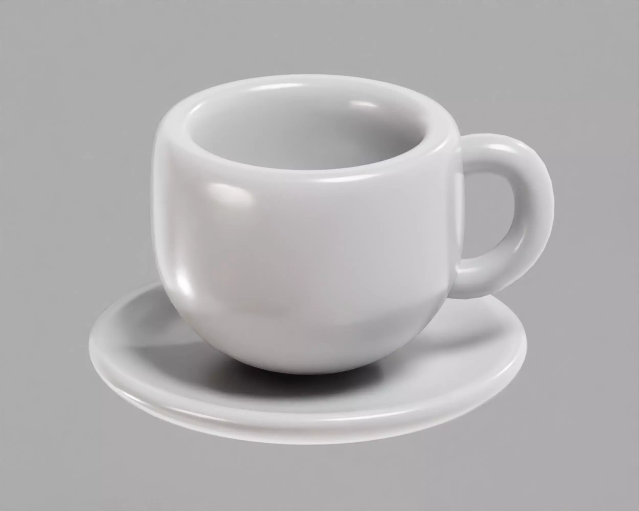 Coffee cup 01 Low-poly 3D model_0