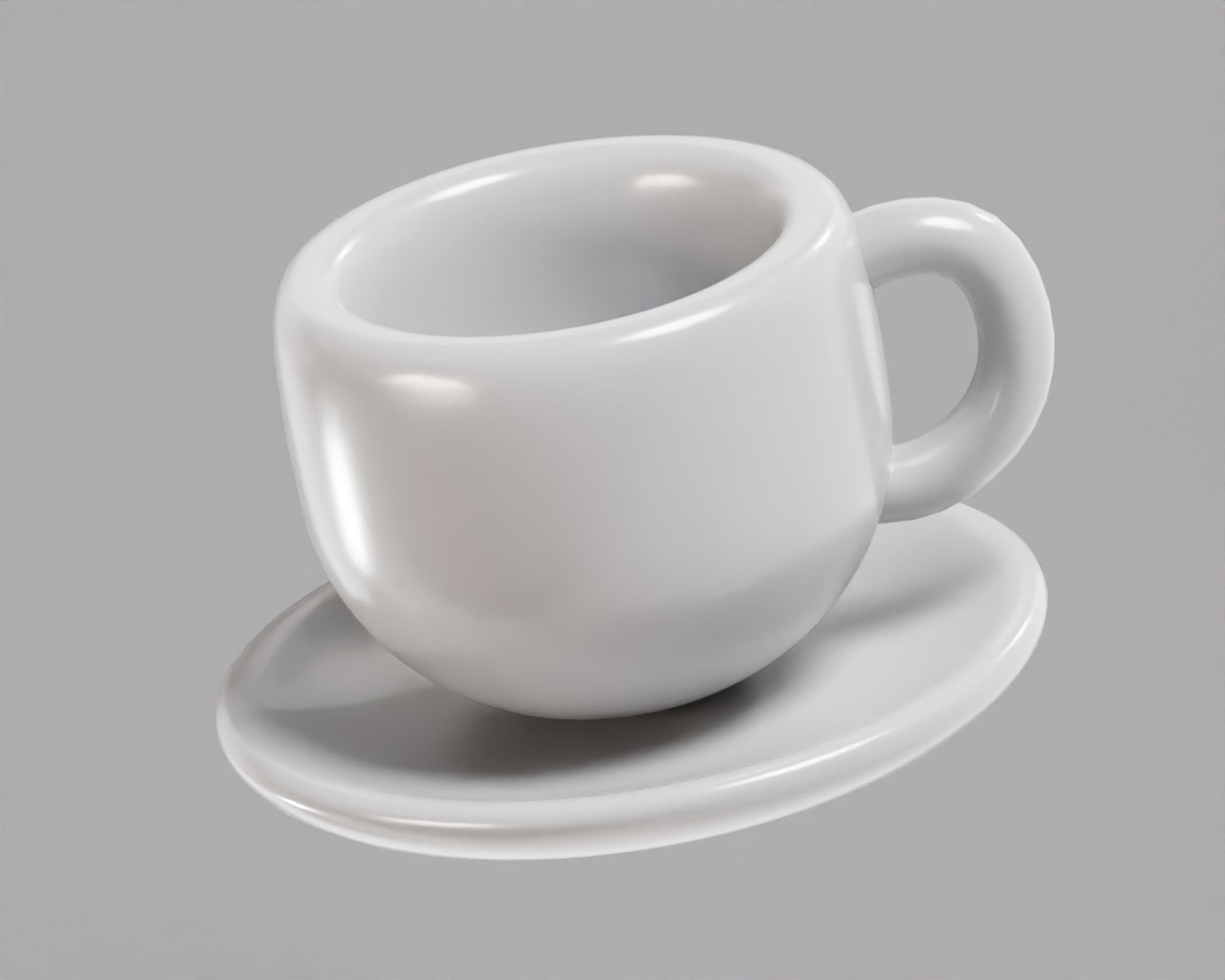 Coffee cup 01 Low-poly 3D model_2