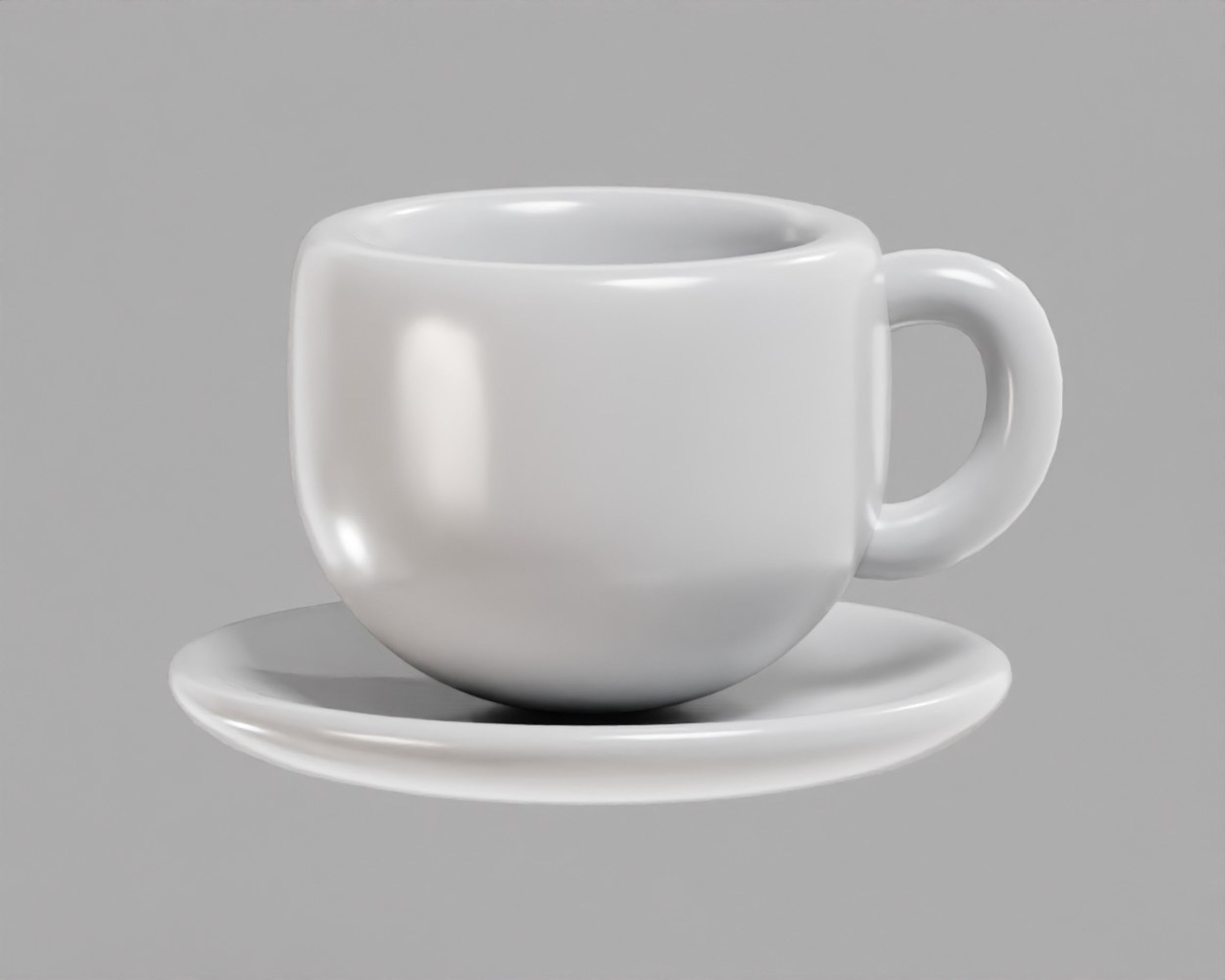 Coffee cup 01 Low-poly 3D model_4