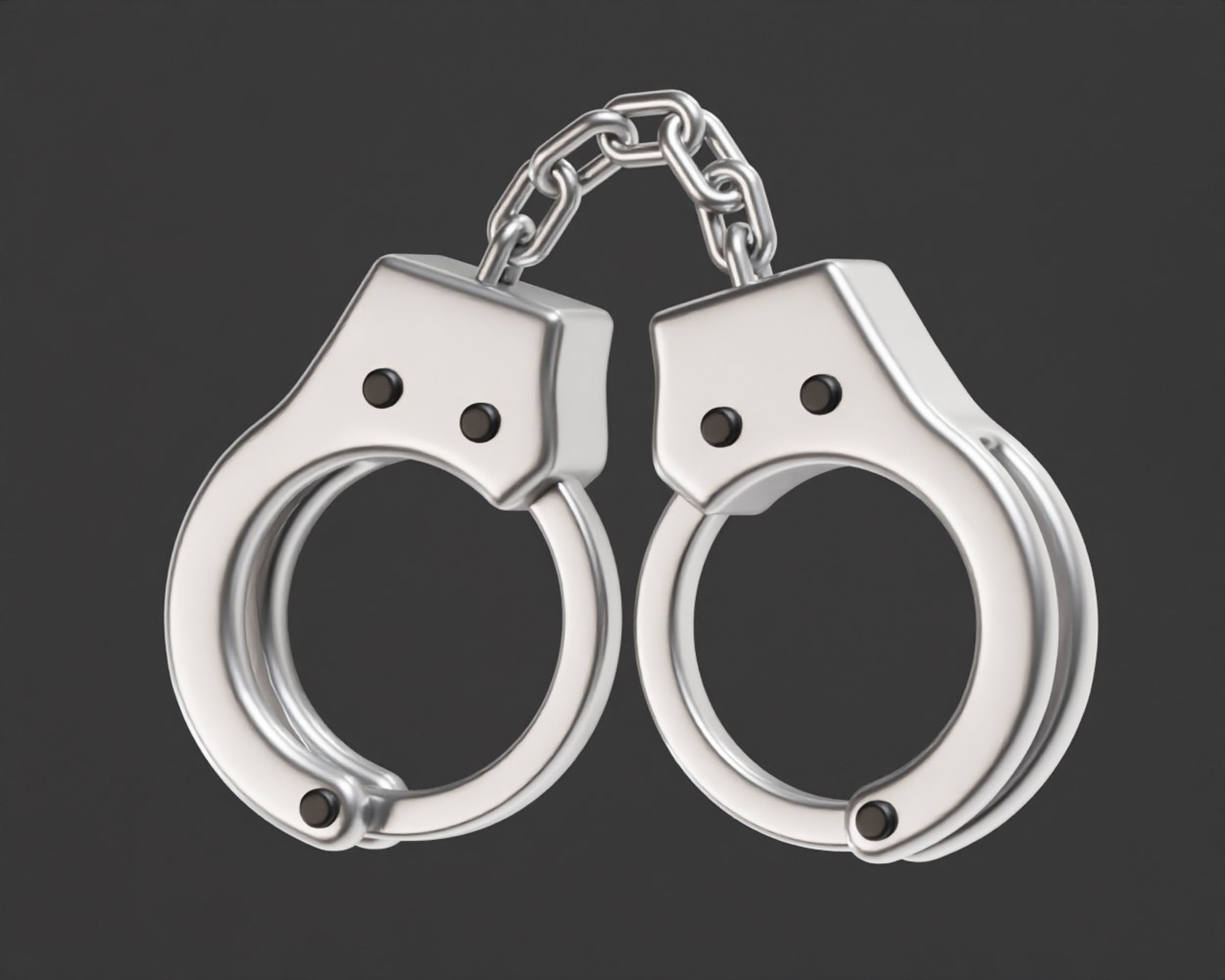 Handcuffs Low-poly 3D model_1