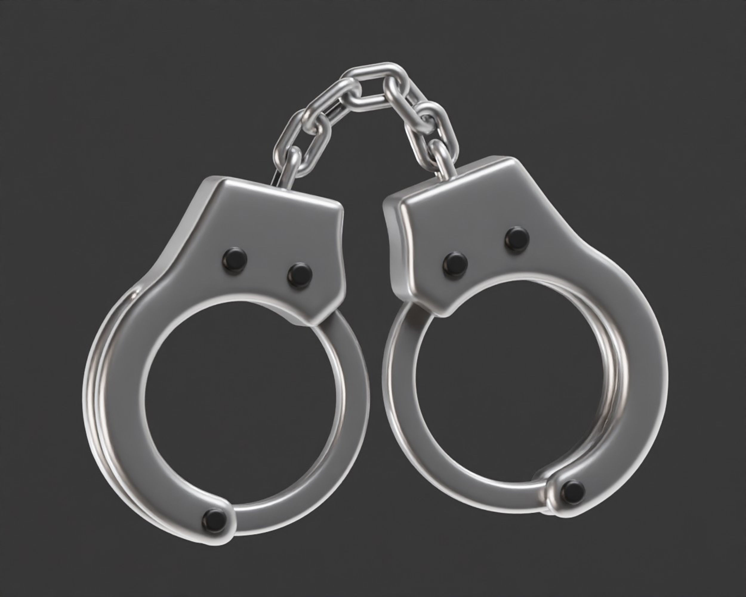 Handcuffs Low-poly 3D model_4
