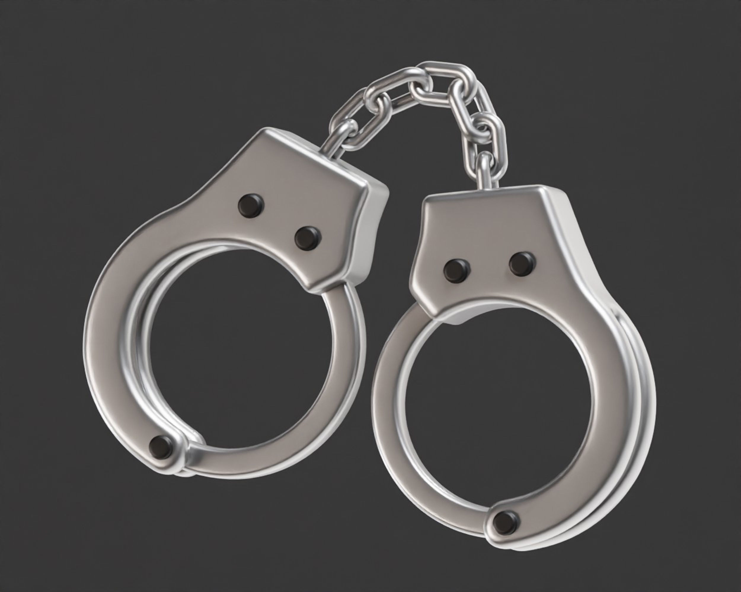 Handcuffs Low-poly 3D model_2