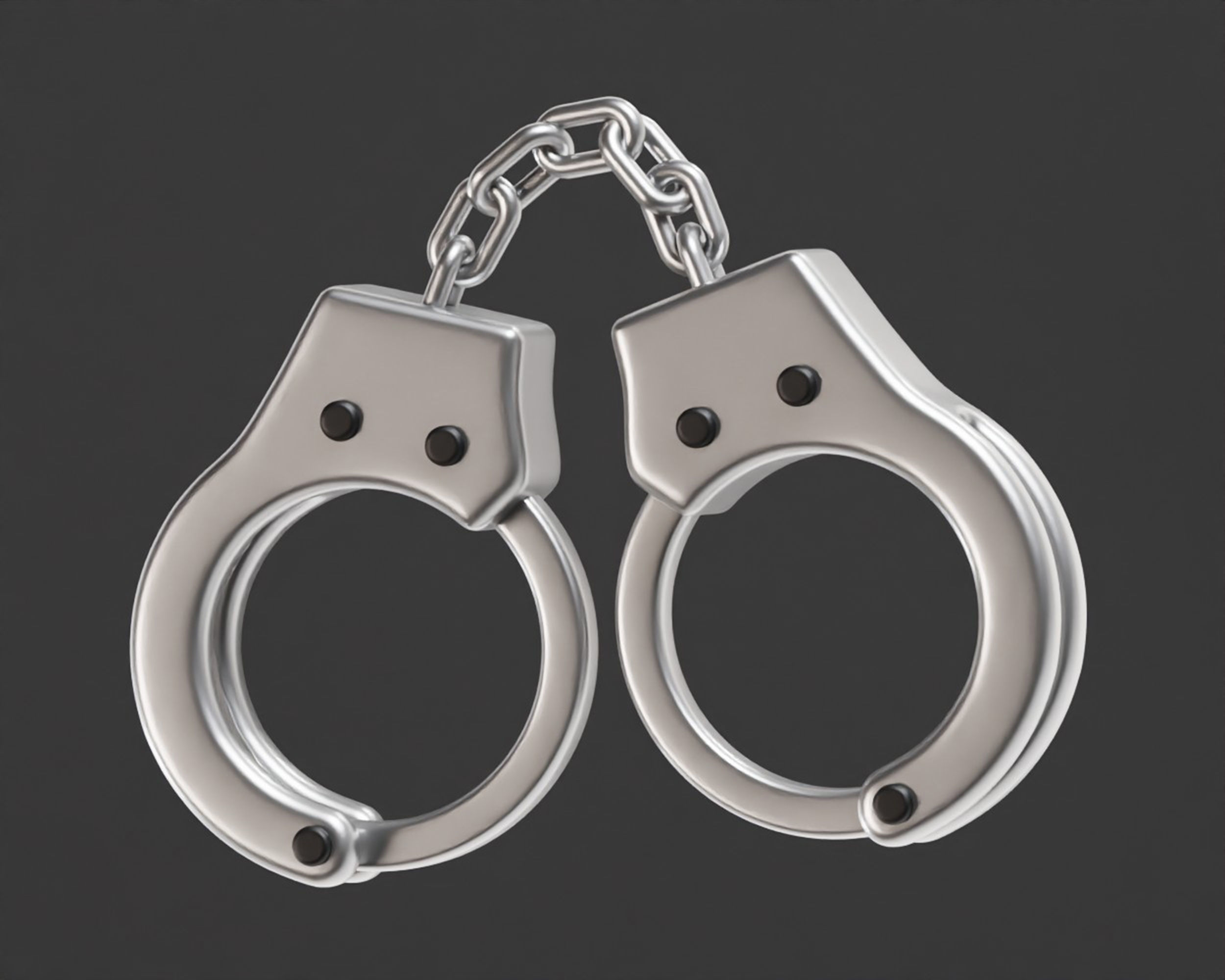 Handcuffs Low-poly 3D model_3