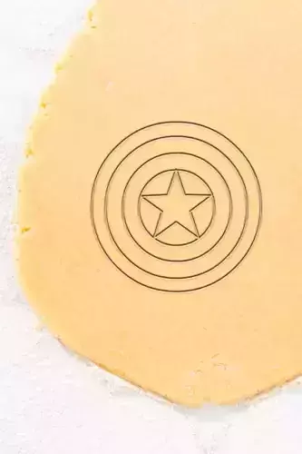 Captan America Shield Cookie Cutter - Biscuit Cutter