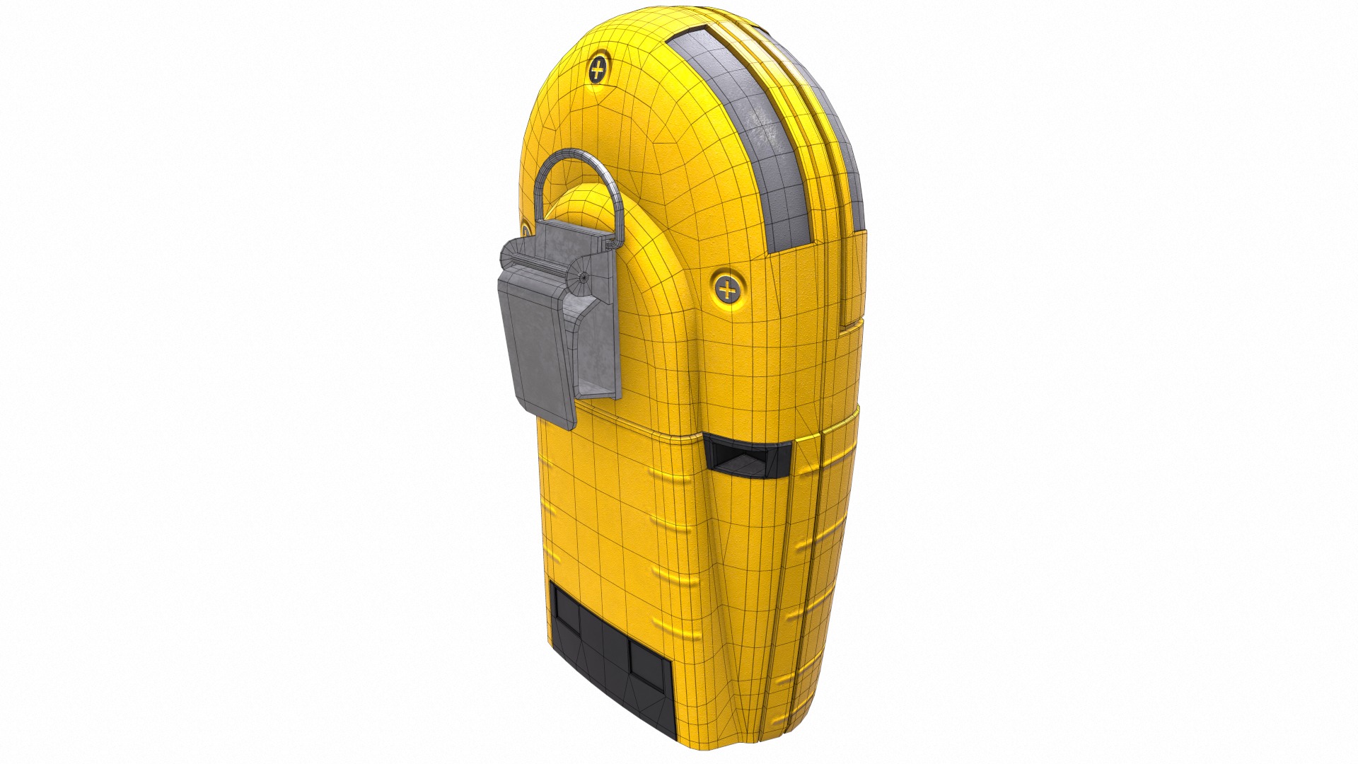 Portable Gas Detector Low Poly Low-poly 3D model_24