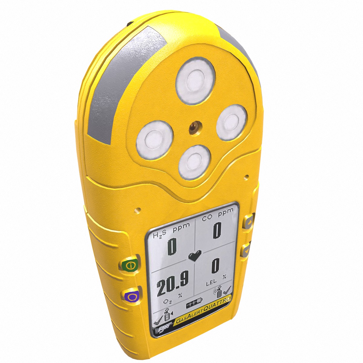 Portable Gas Detector Low Poly Low-poly 3D model_4
