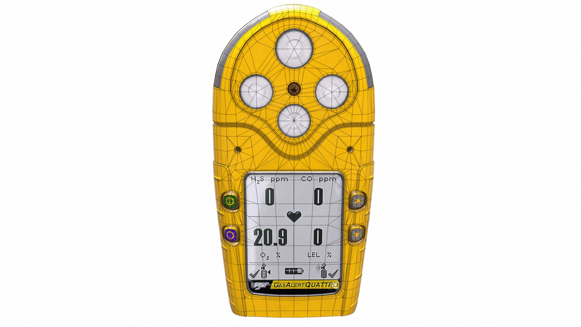 Portable Gas Detector Low Poly Low-poly 3D model_21