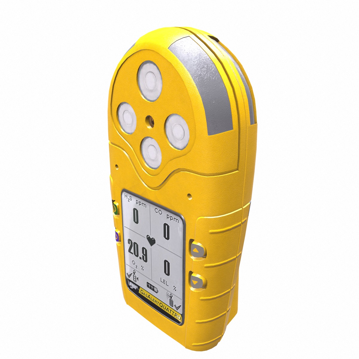 Portable Gas Detector Low Poly Low-poly 3D model_5