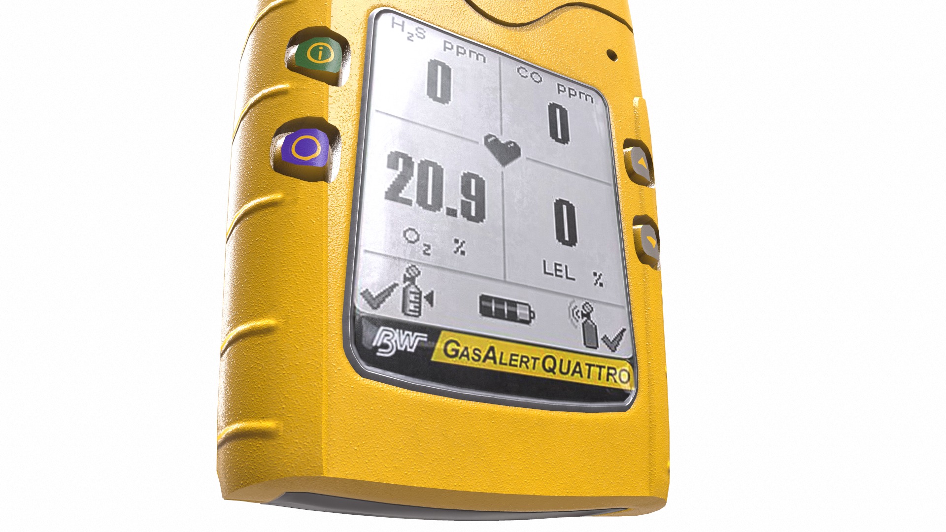 Portable Gas Detector Low Poly Low-poly 3D model_15