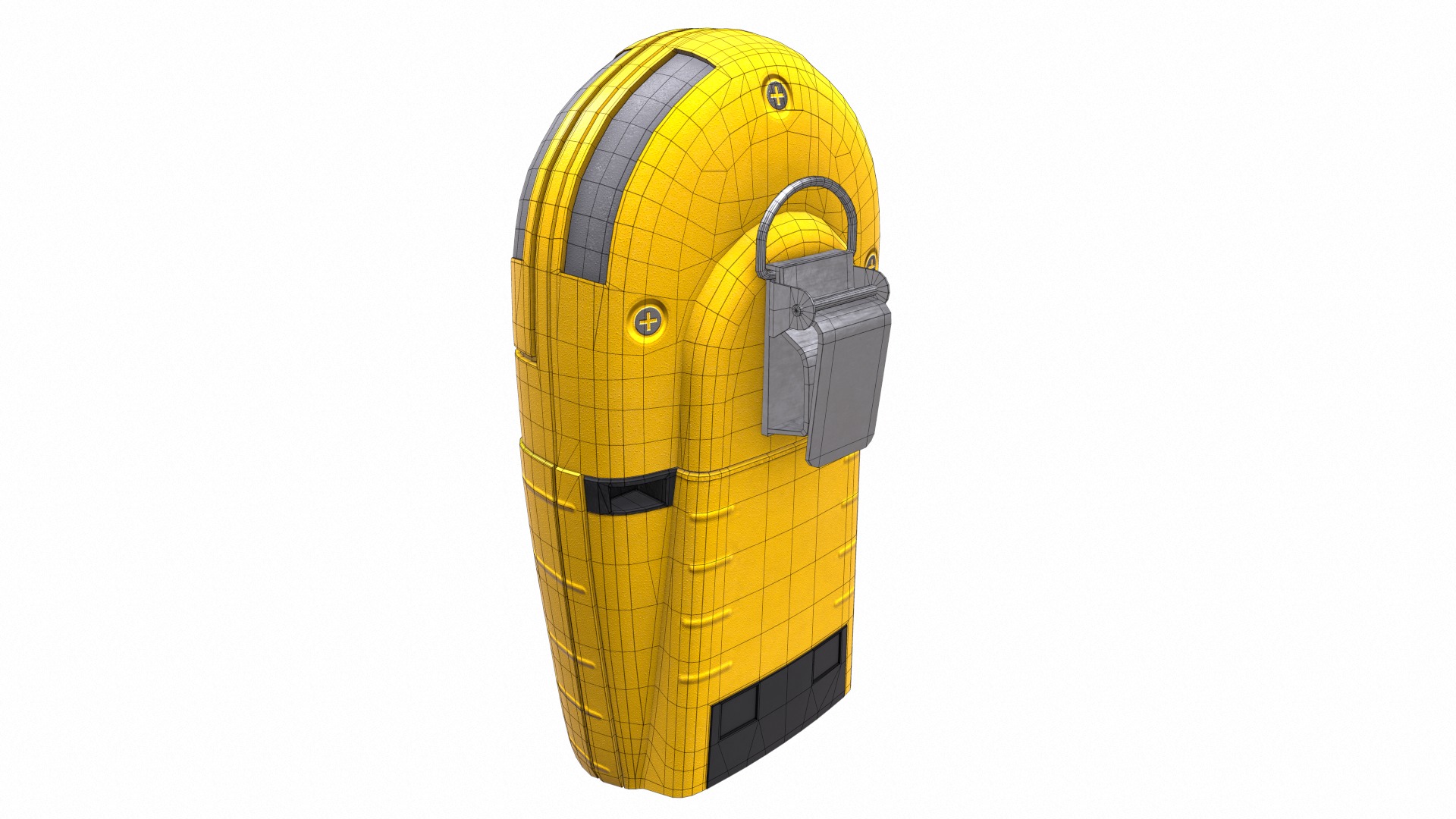 Portable Gas Detector Low Poly Low-poly 3D model_23