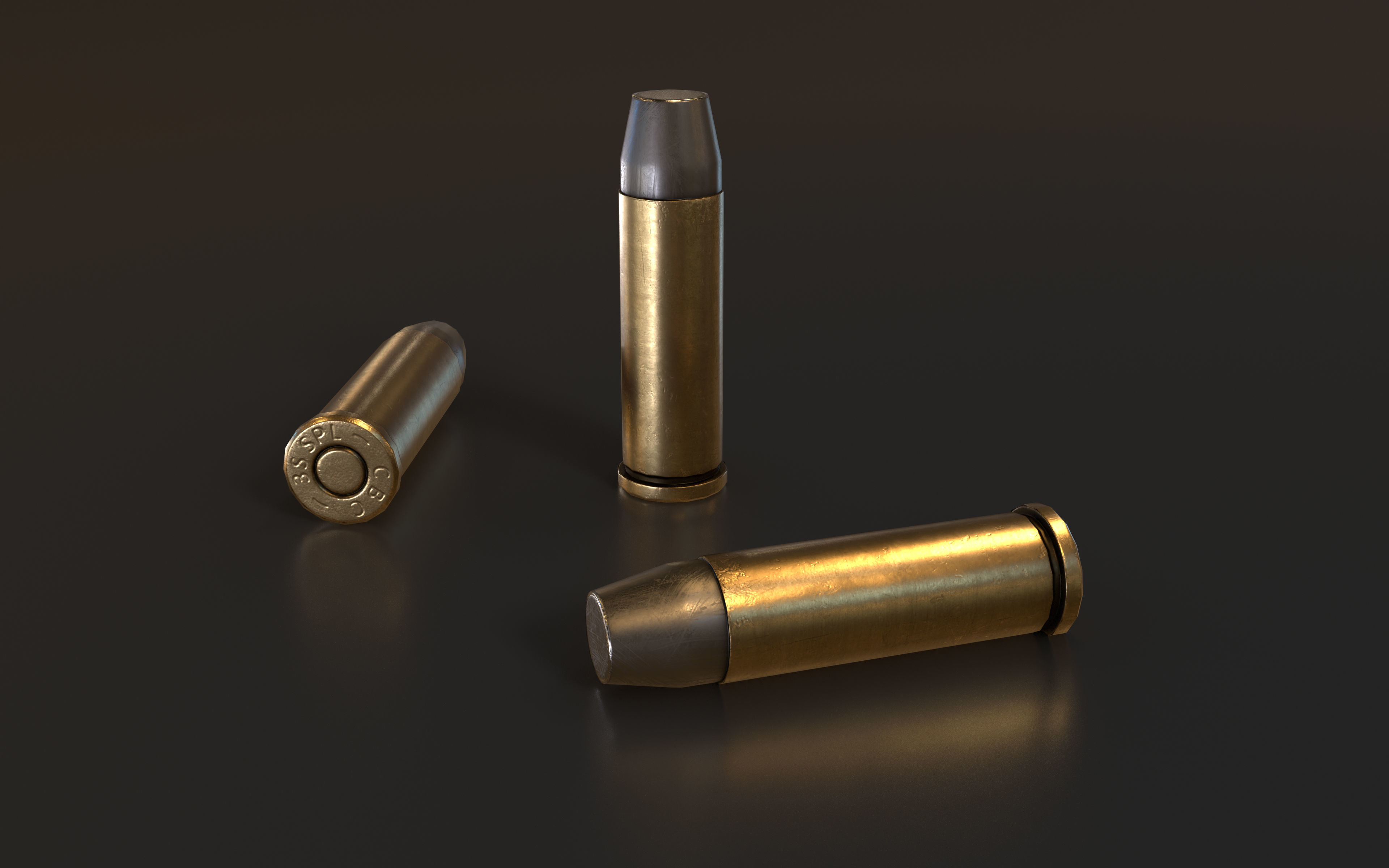 Colt Official Police 38 REVOLVER Low-poly 3D model_9