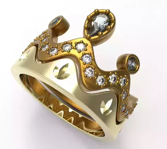 ring   wedding  crown