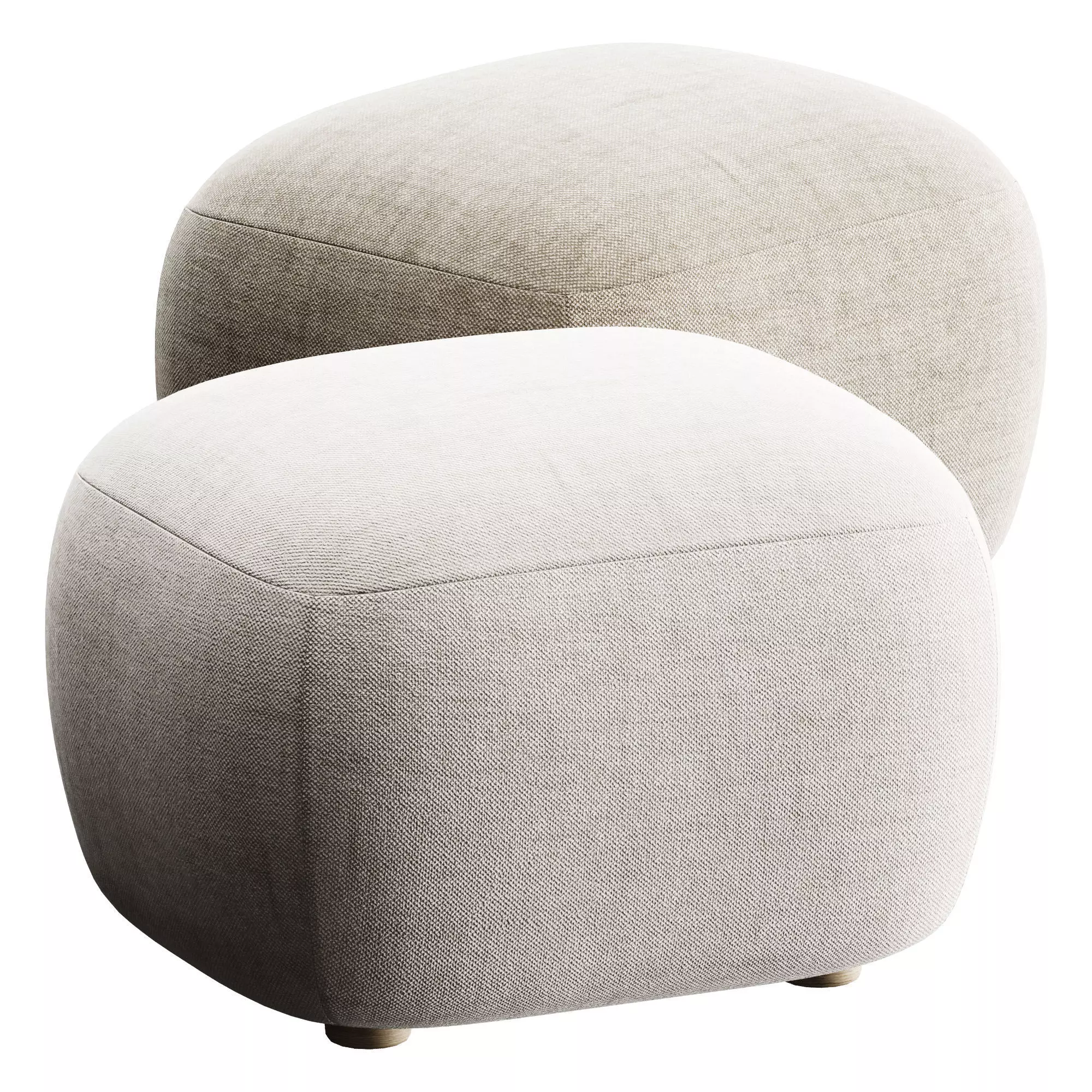 LITTLE BIG POUF Pouf 3D model_0