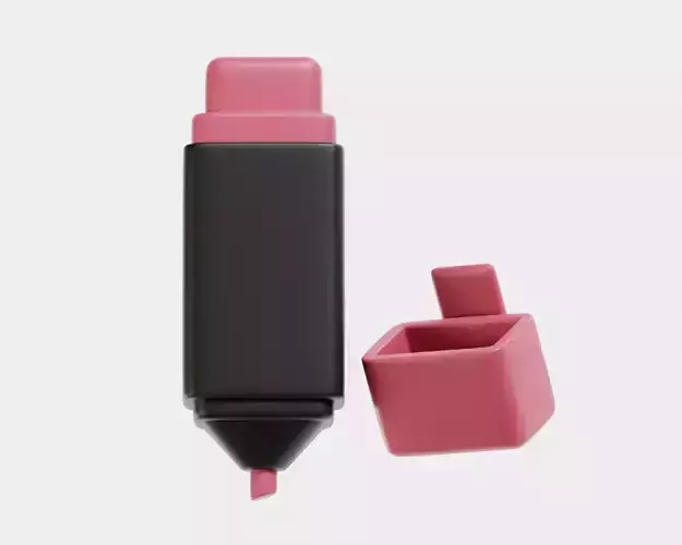 Highlighter pen 3d model