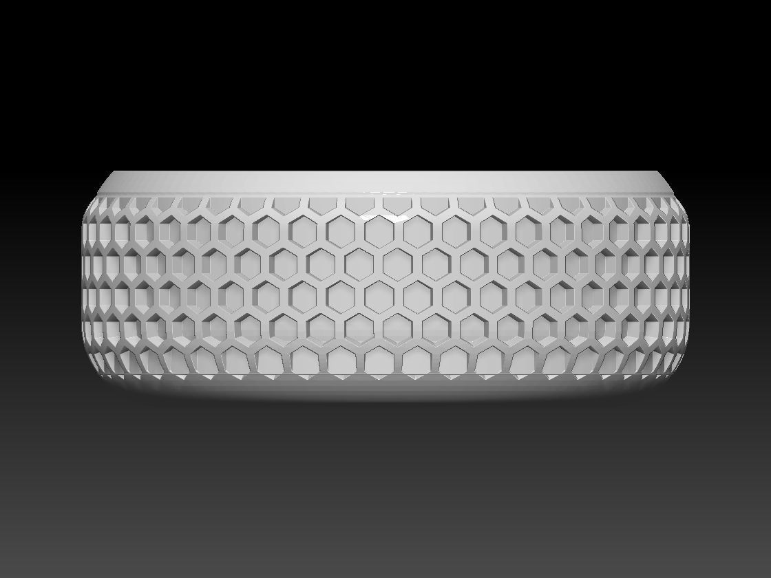 HM Honeycomb Flower Pot 001 3D print model_9