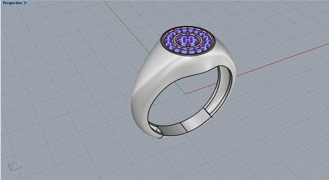 Signet ring model 1034 3D print model_33