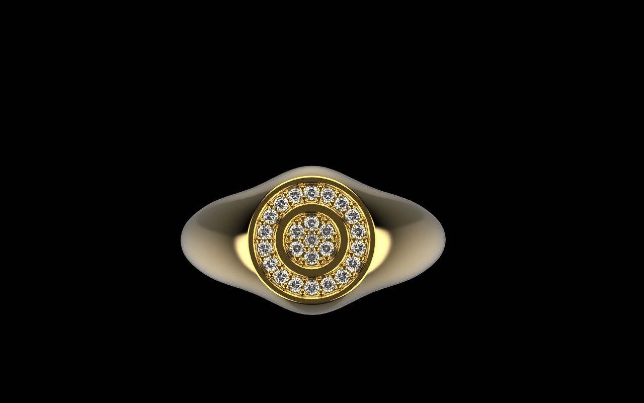 Signet ring model 1034 3D print model_27