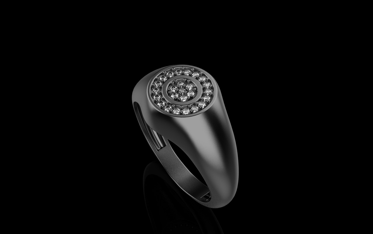 Signet ring model 1034 3D print model_11