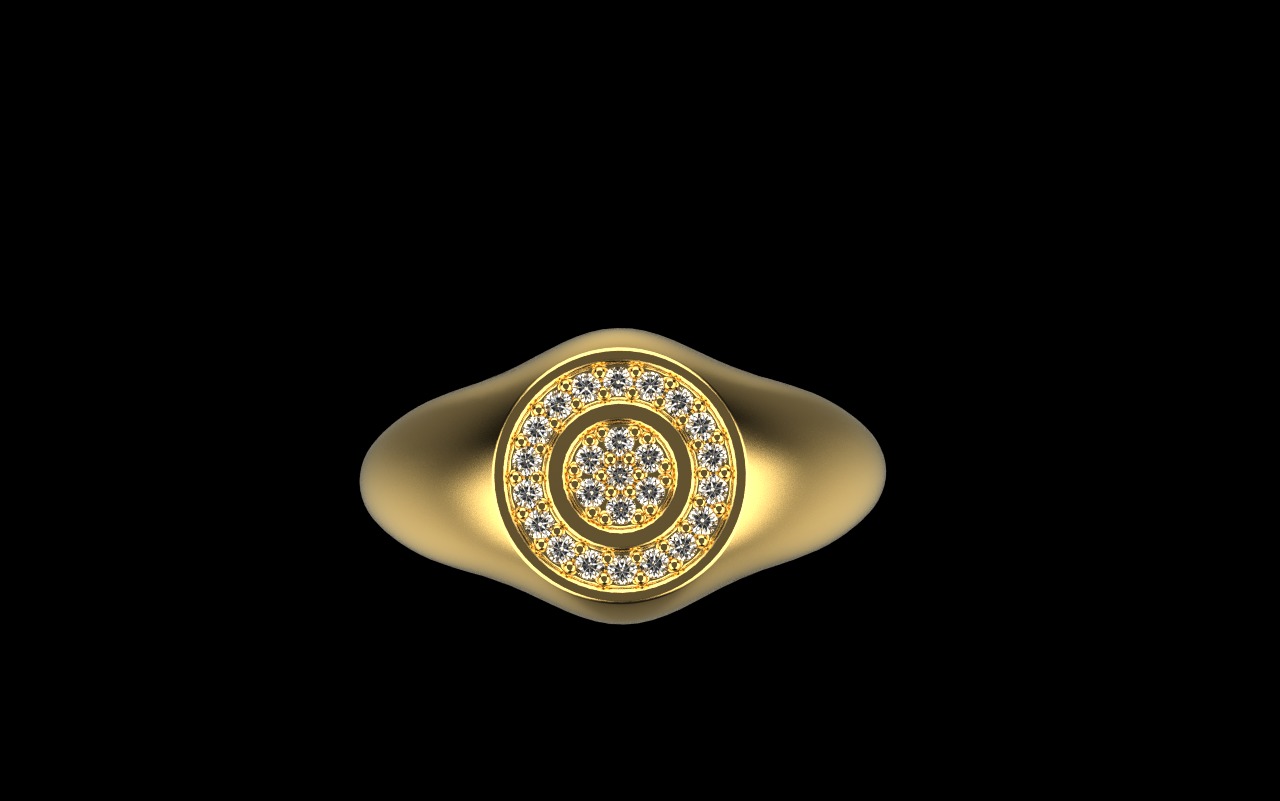 Signet ring model 1034 3D print model_22