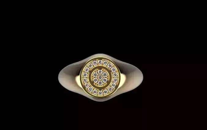 Signet ring model 1034  3D print model