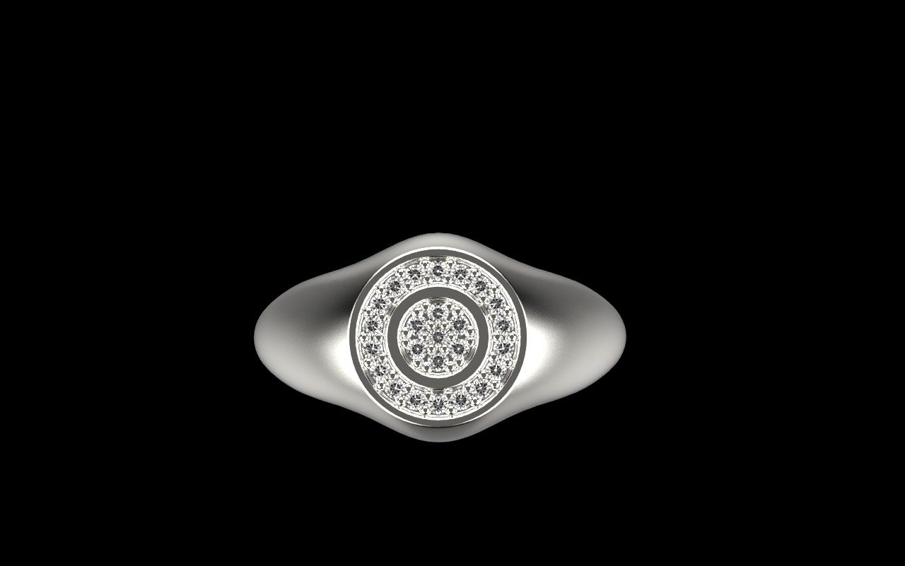 Signet ring model 1034 3D print model_26