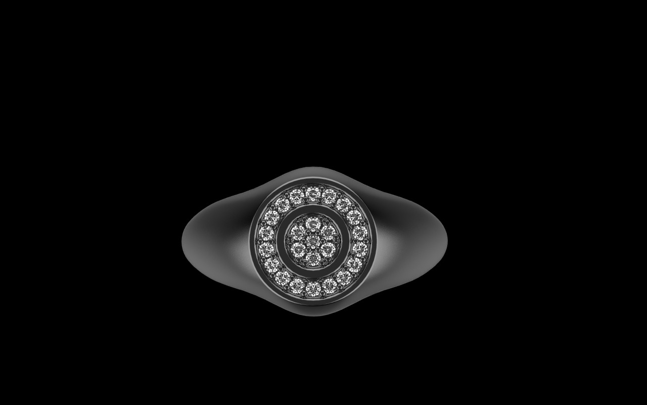 Signet ring model 1034 3D print model_25