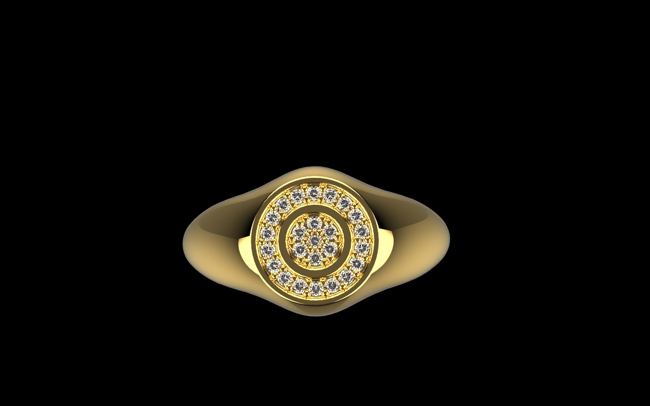 Signet ring model 1034 3D print model_24