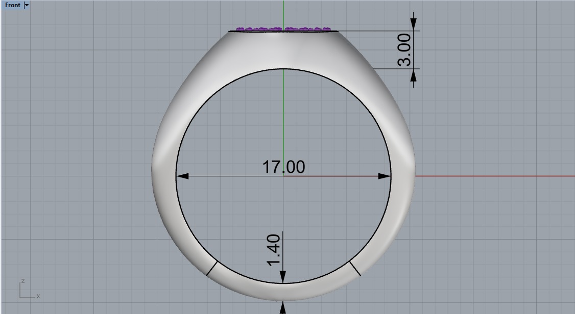 Signet ring model 1034 3D print model_29