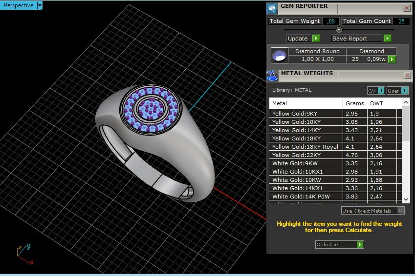 Signet ring model 1034 3D print model_4