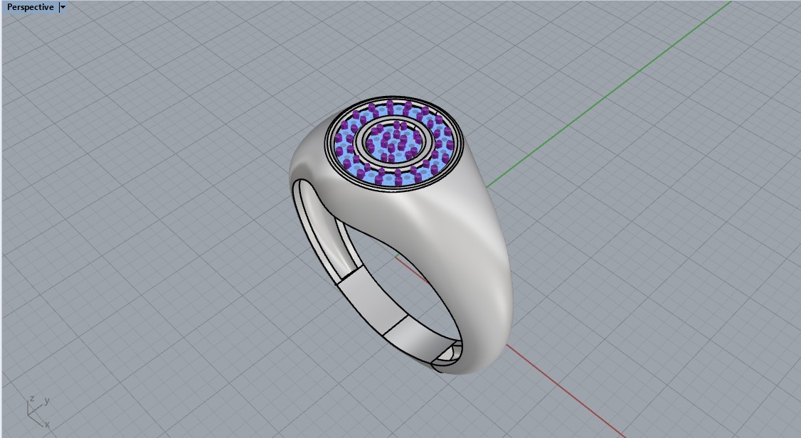 Signet ring model 1034 3D print model_31