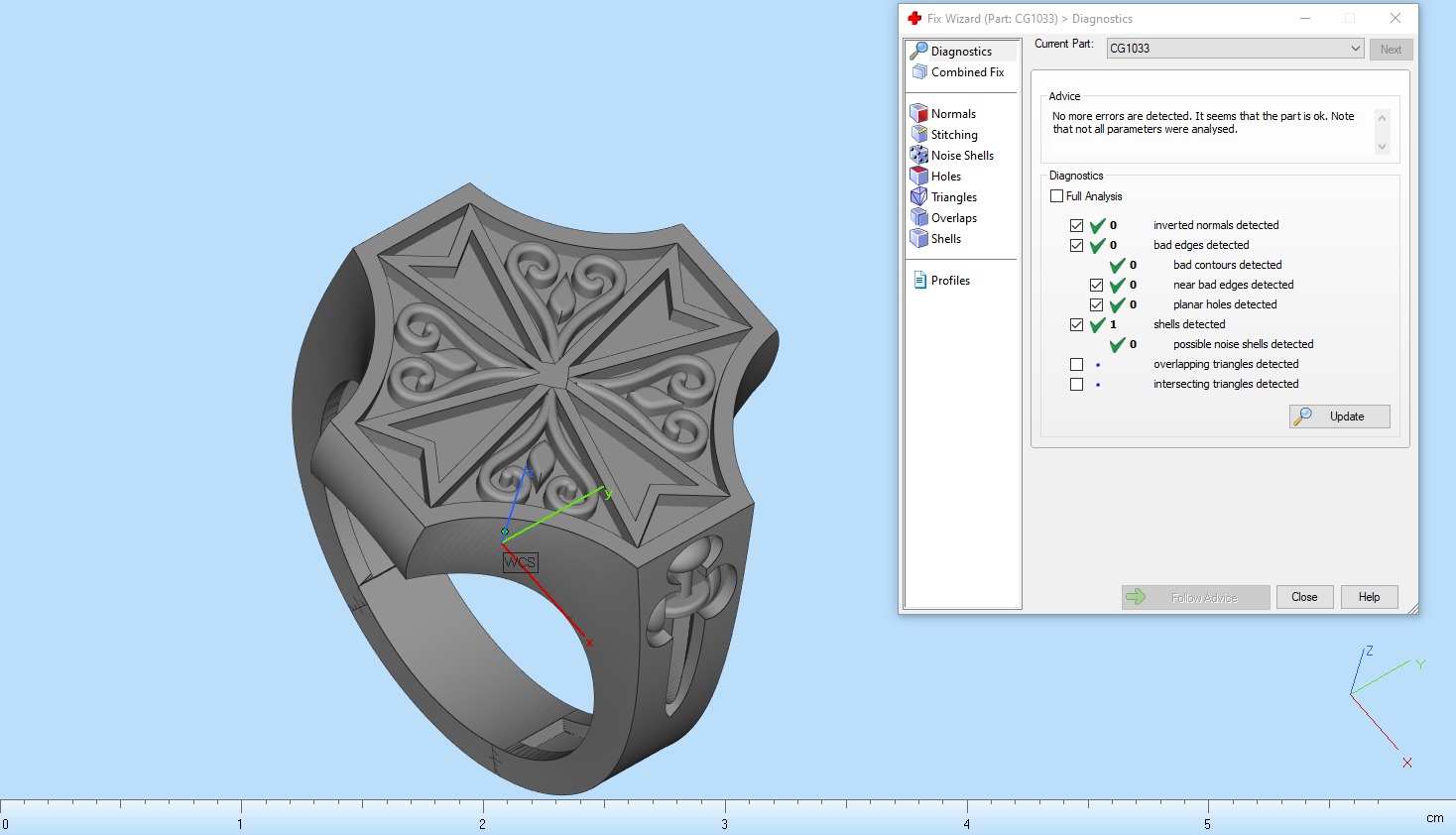 man signet ring model 1033 3D print model_4
