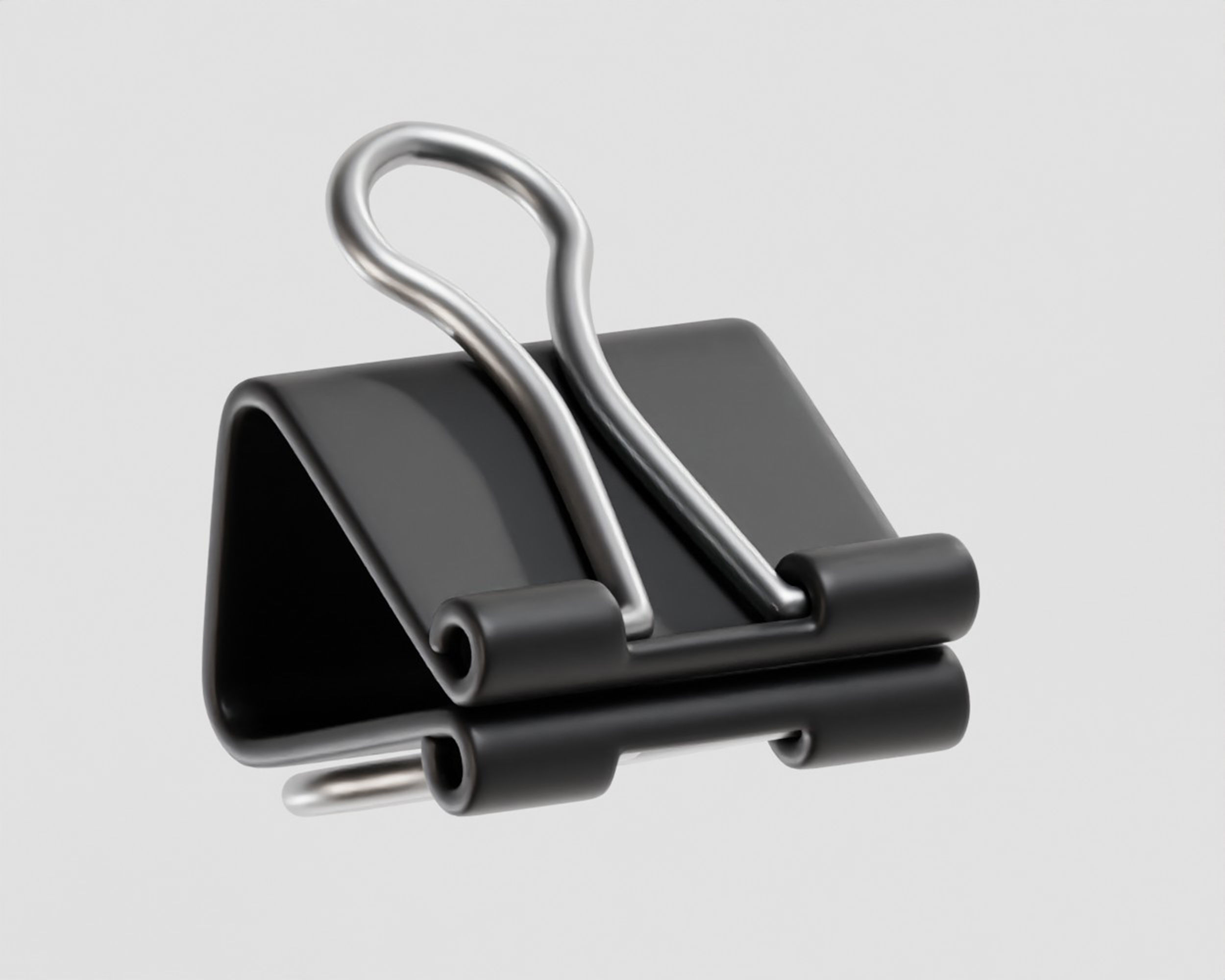 Binder Clip Low-poly 3D model_2