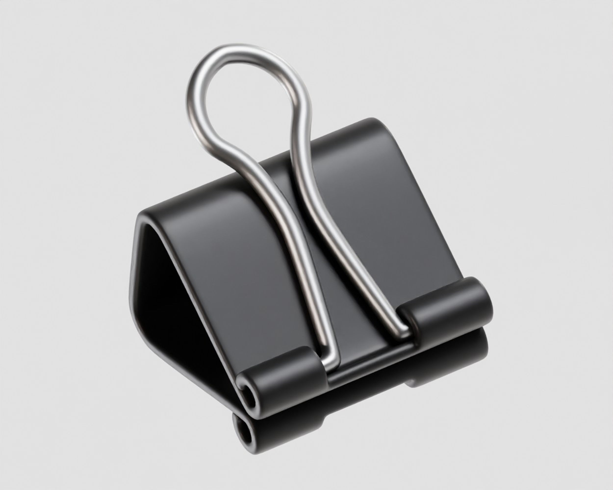 Binder Clip Low-poly 3D model_3