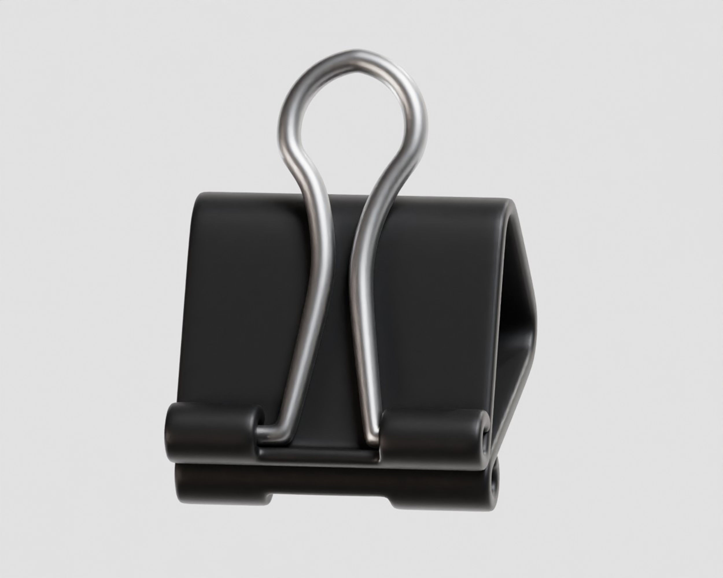 Binder Clip Low-poly 3D model_5