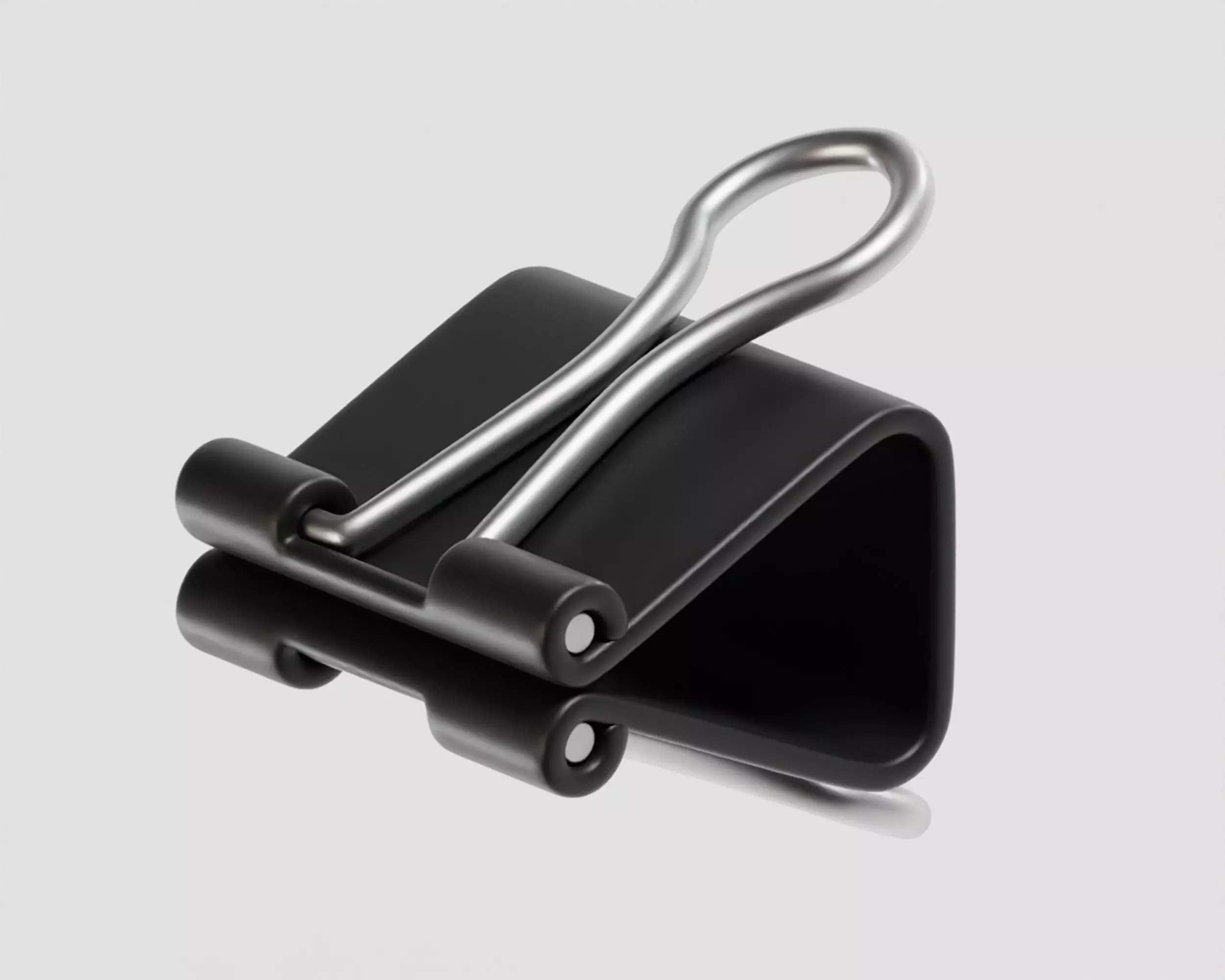 Binder Clip Low-poly 3D model_0