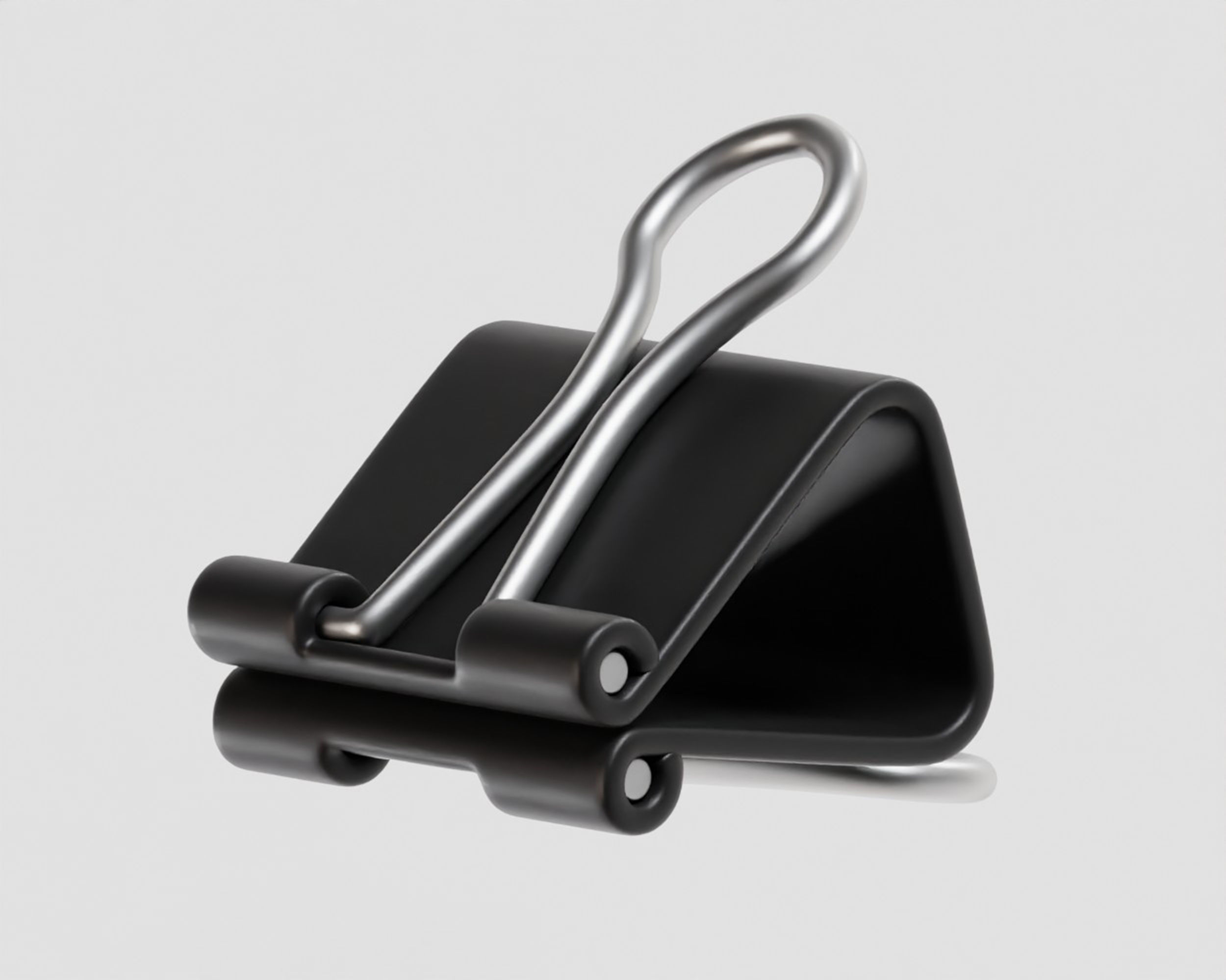 Binder Clip Low-poly 3D model_1