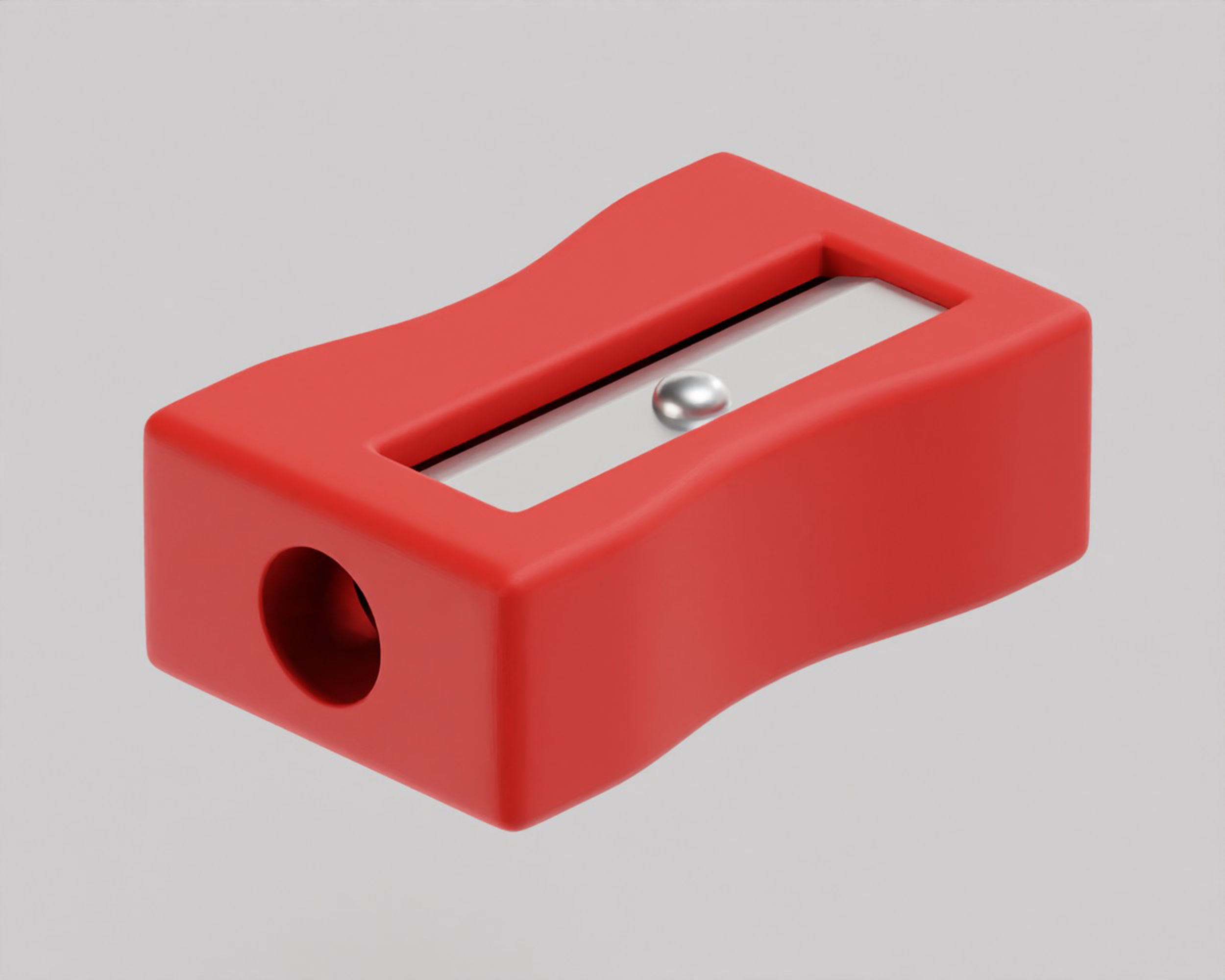 Pencil sharpener Low-poly 3D model_2