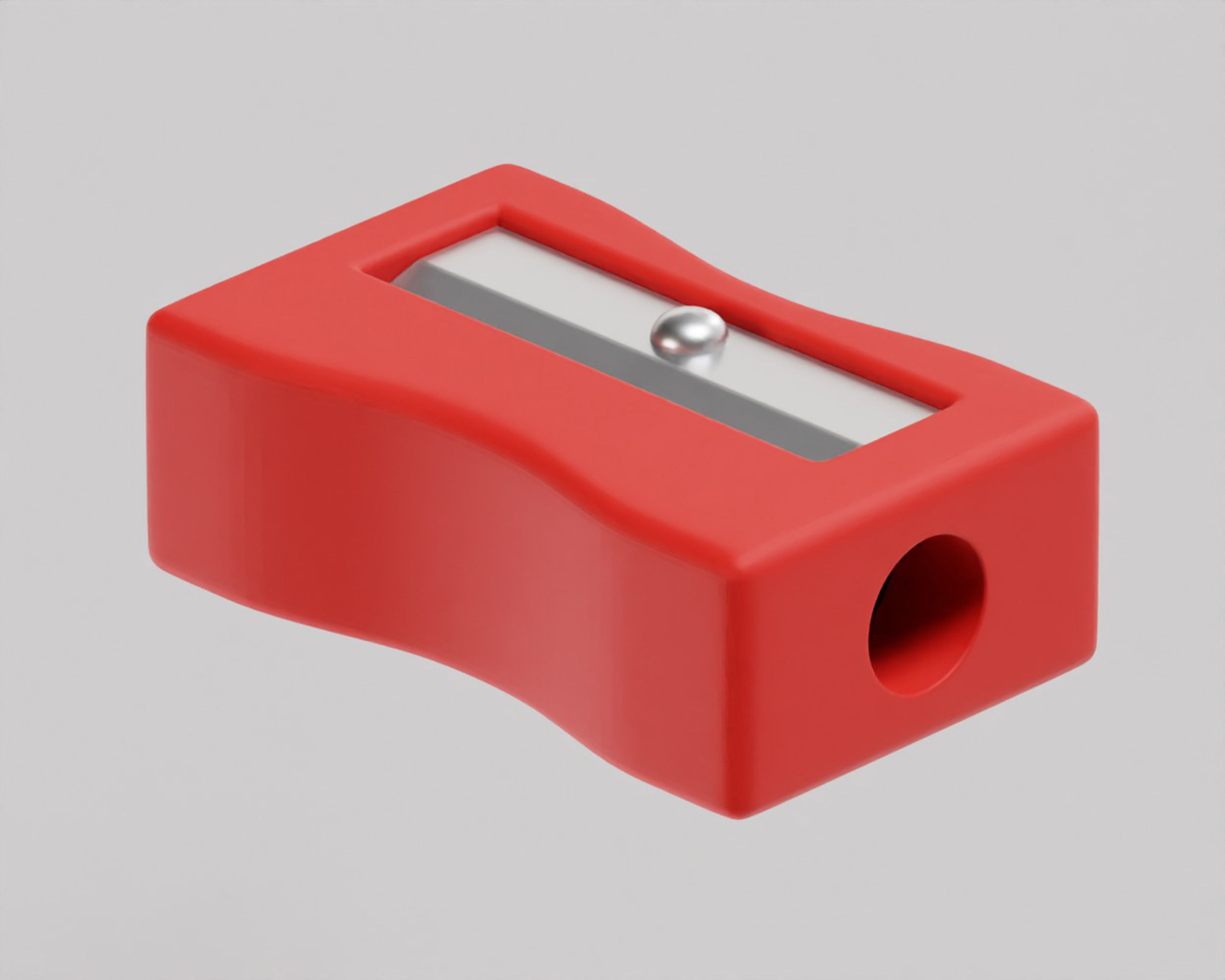 Pencil sharpener Low-poly 3D model_4