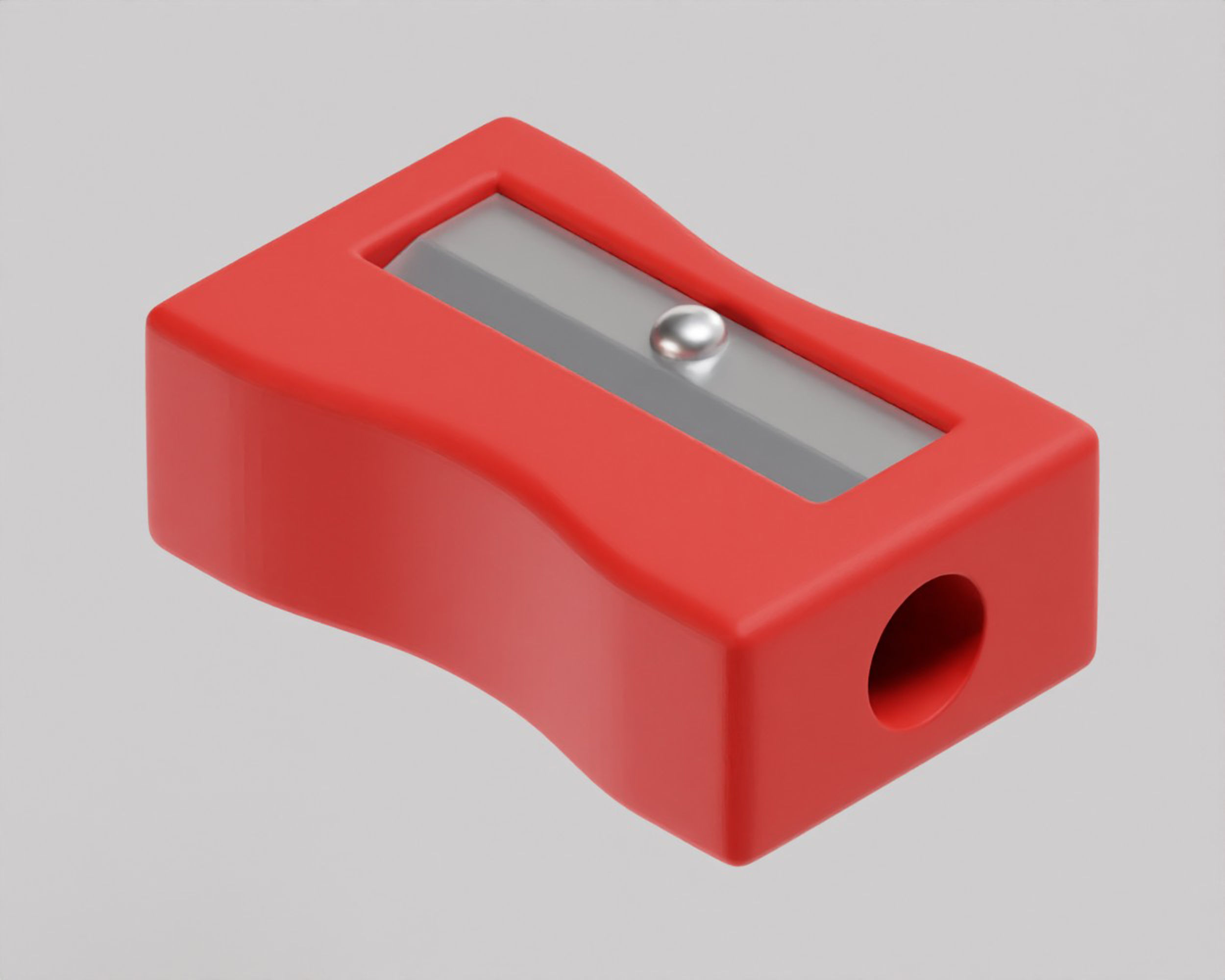 Pencil sharpener Low-poly 3D model_3