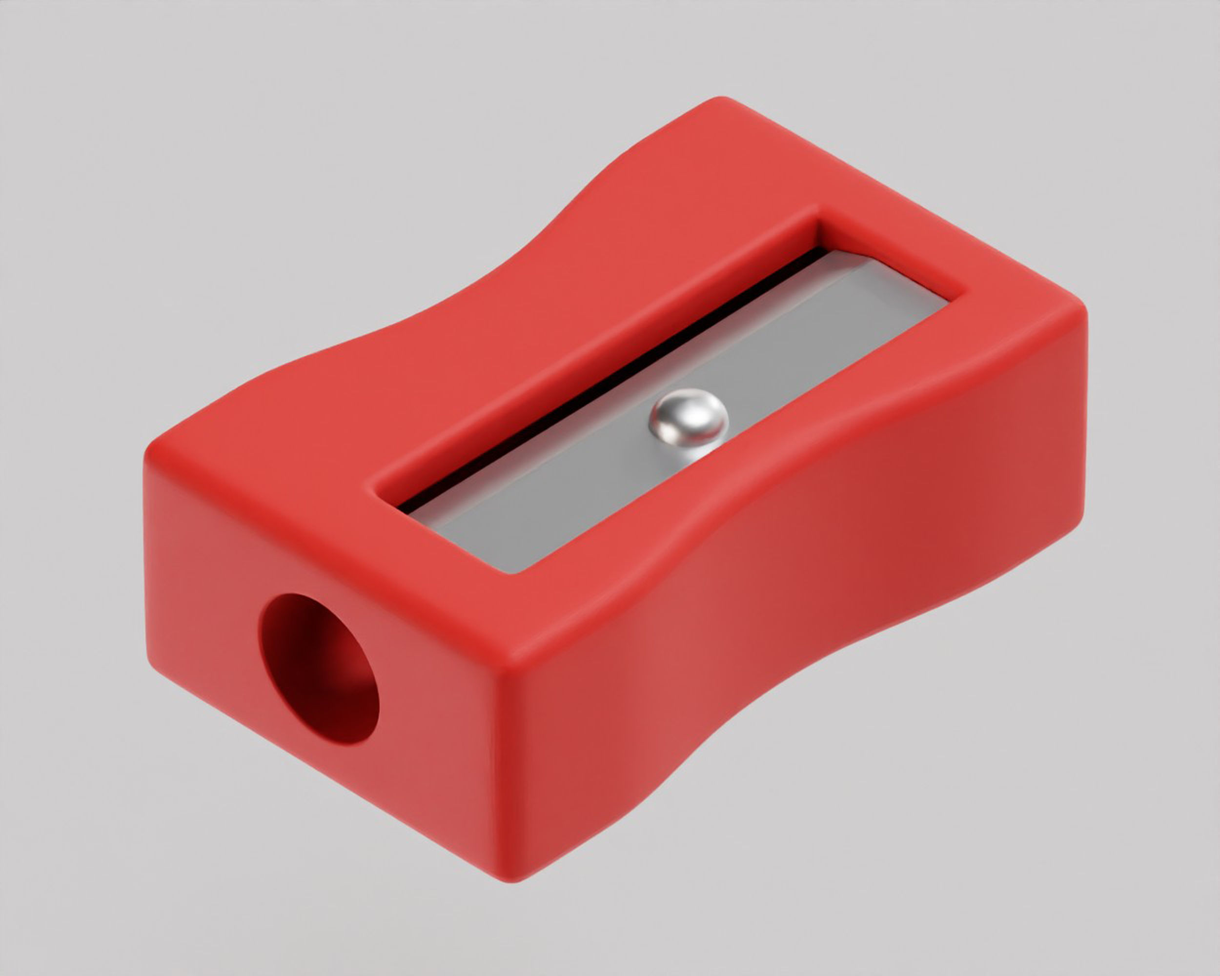 Pencil sharpener Low-poly 3D model_1