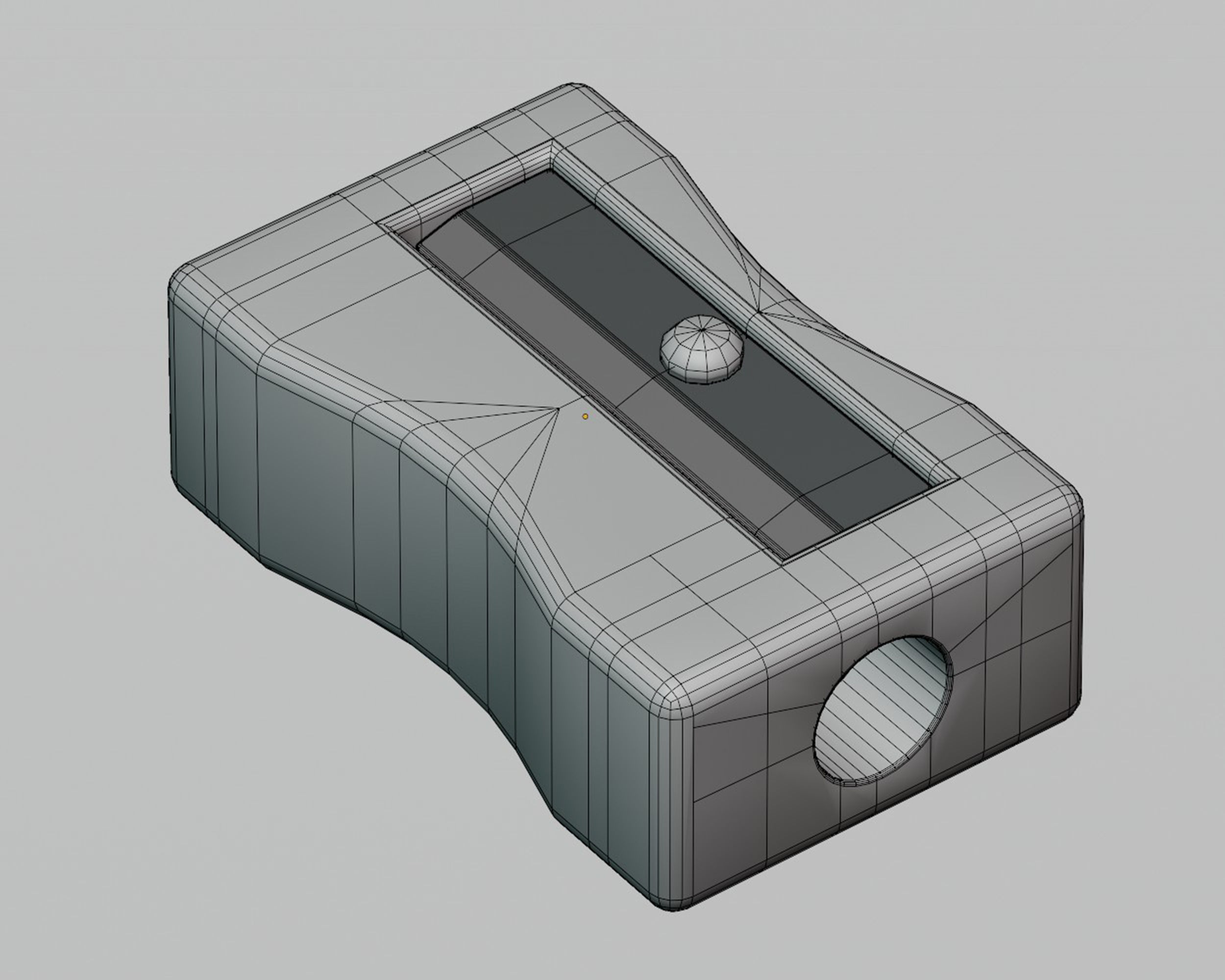 Pencil sharpener Low-poly 3D model_5