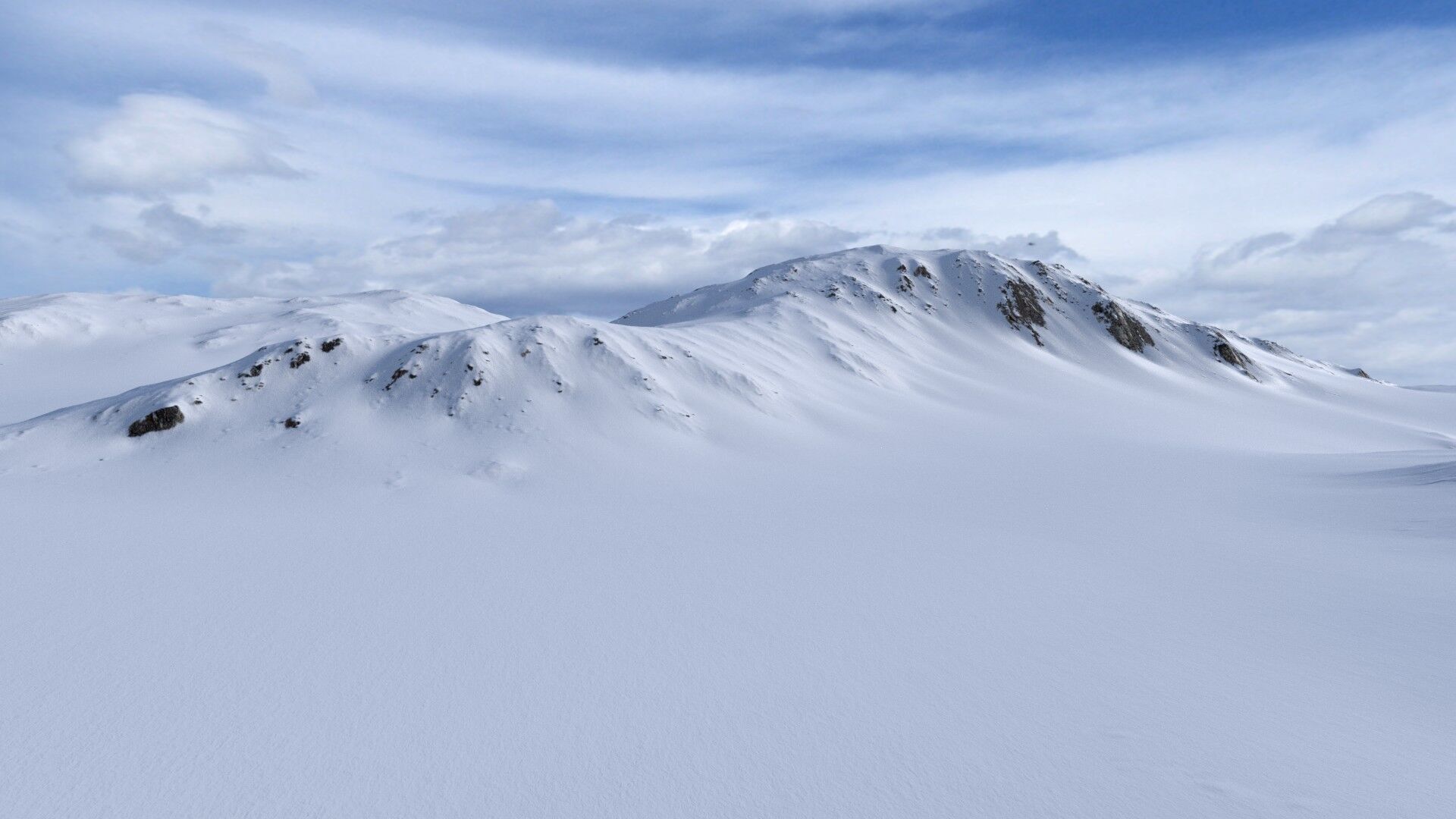 Snow Mountain 01 Low-poly 3D model_7