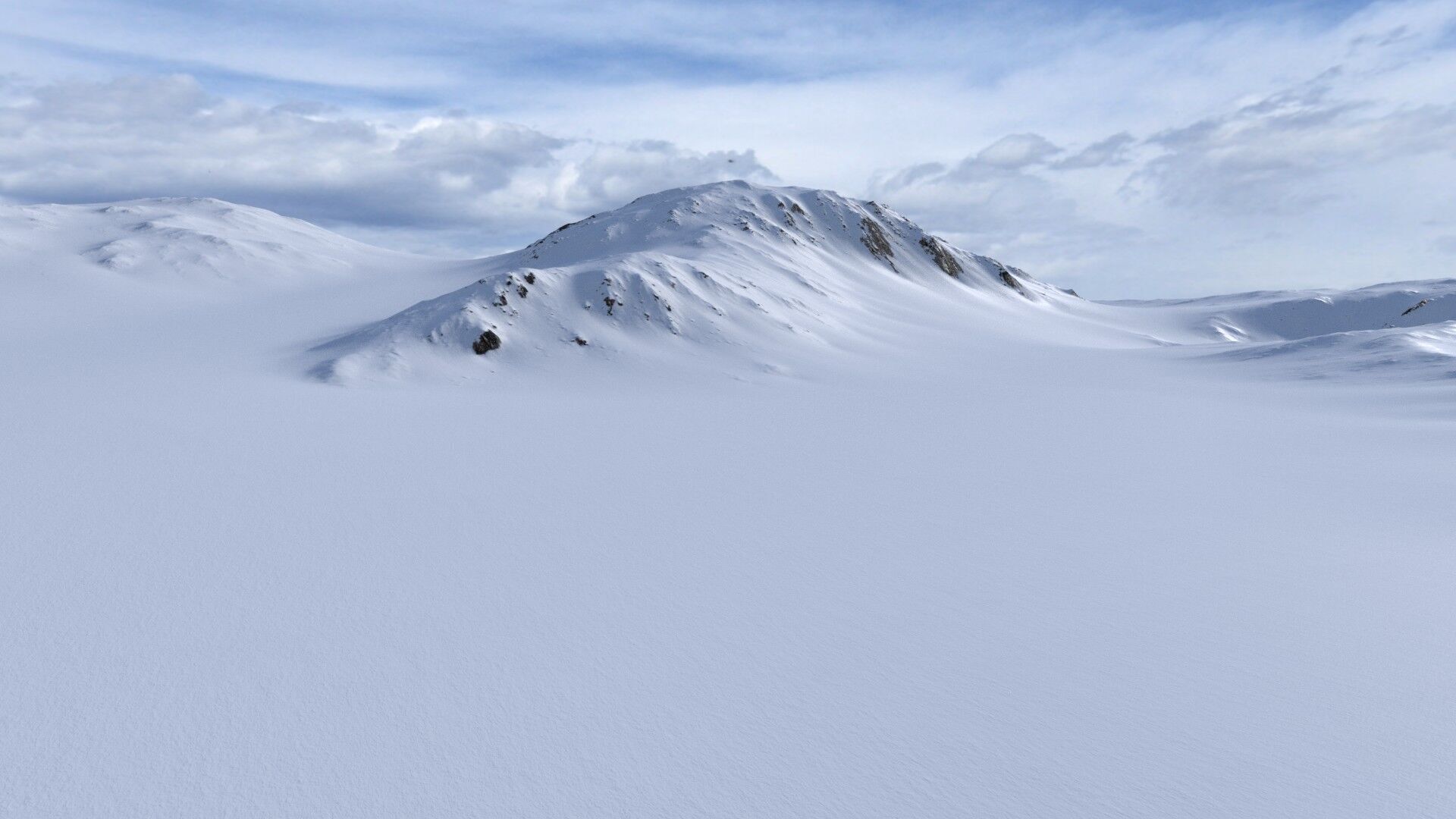 Snow Mountain 01 Low-poly 3D model_1
