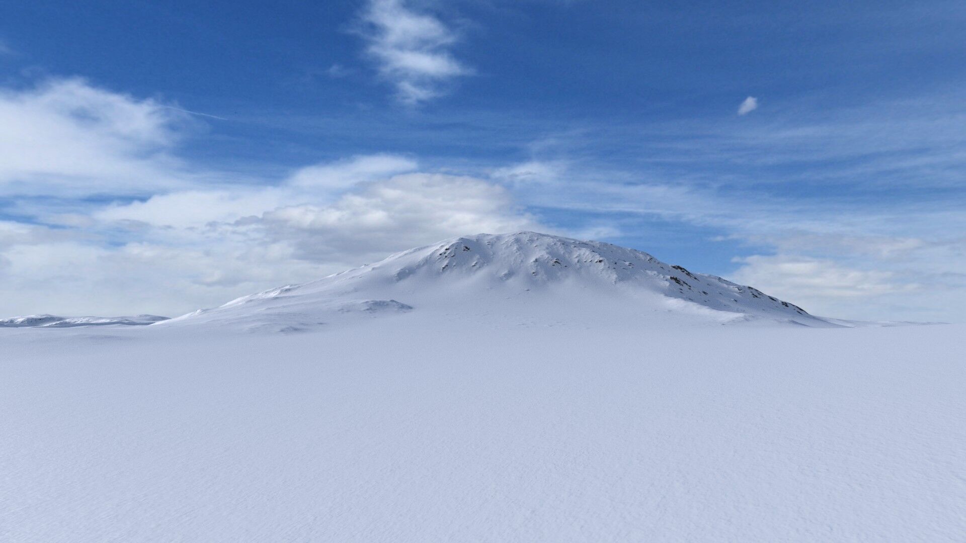 Snow Mountain 01 Low-poly 3D model_9